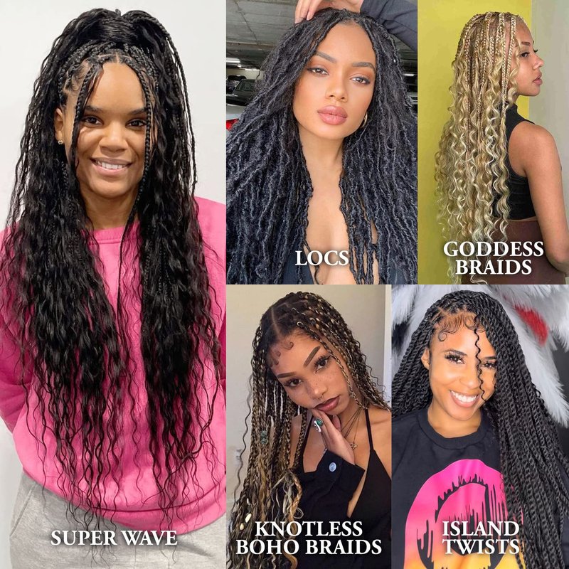 Janet Collection Human Hair Braids Deep Bulk (18"-24") (18 Inch, 2)