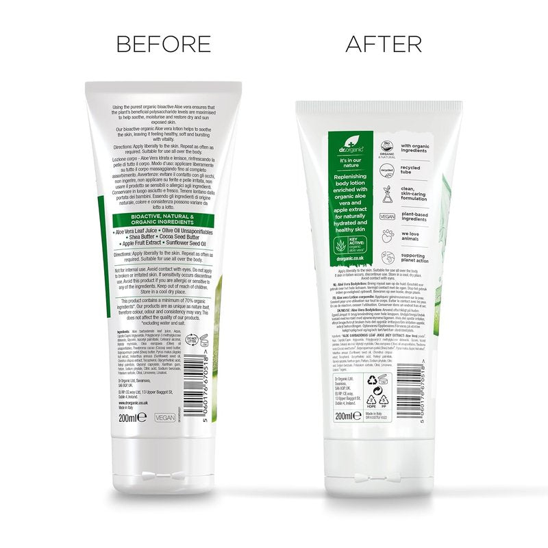 Organic Aloe Vera Skin Lotion - Hydrating & Soothing Moisturizer | 6.8 fl. oz.