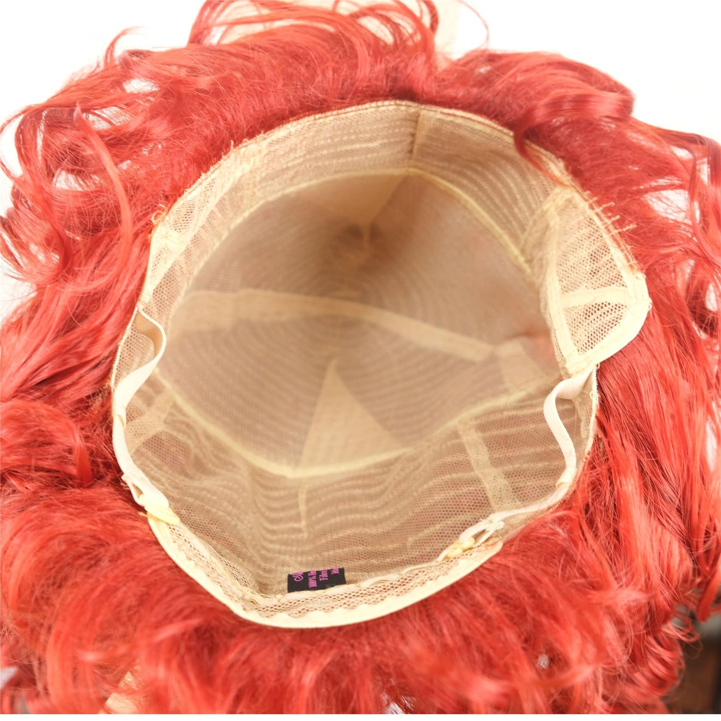 Aimole Red Curly Wigs for Women Beehive Wig Vintage Queen Halloween Costume Cosplay Party Hair
