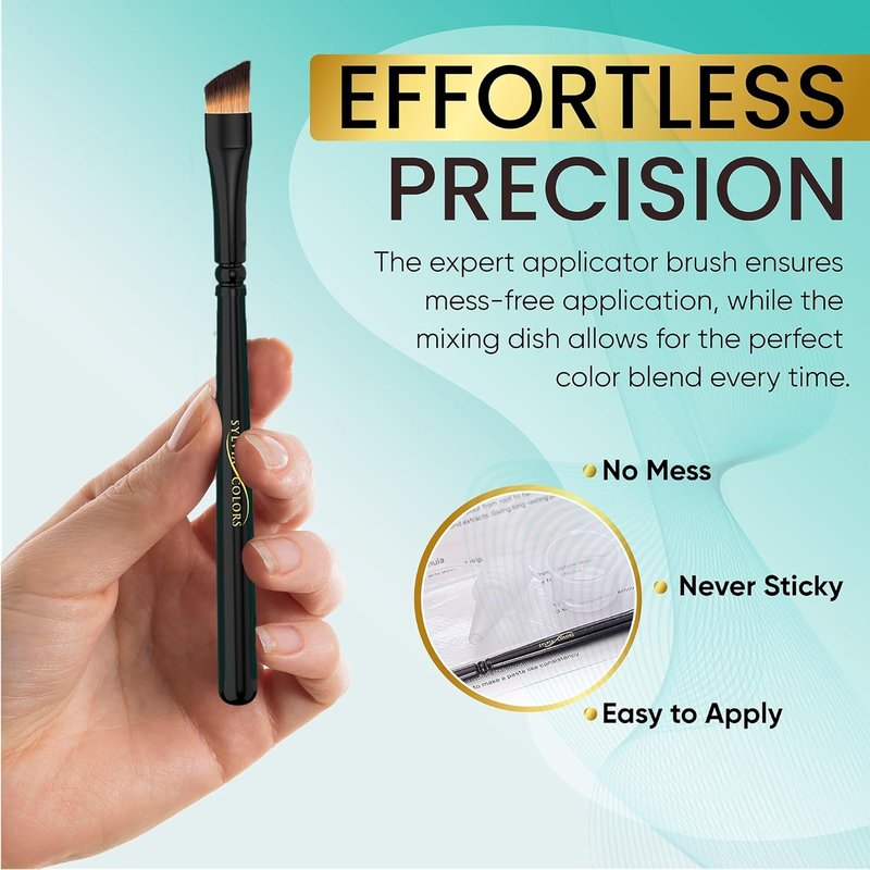 Dark Brown Hair Tint Kit - Professional Root Touch-Up Color, Waterproof Formula | 25ml, Lasts 4-6 Weeks, 40 Applications