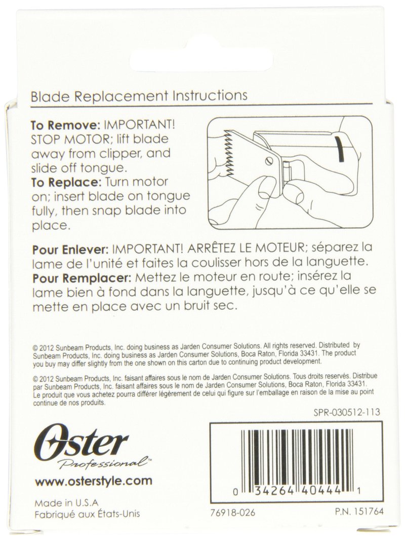 Oster 76918-026 Detachable Blade Size 000 - 1/50' (0.5 mm)