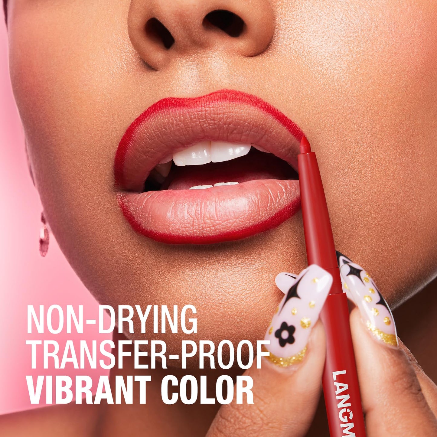 LANGMANNI 12 Colors Sculpting Matte Velvet Lip Liner Set,Smooth Creamy Texture,Waterproof And High Pigmented For Girls Daily Application Lip Makeup