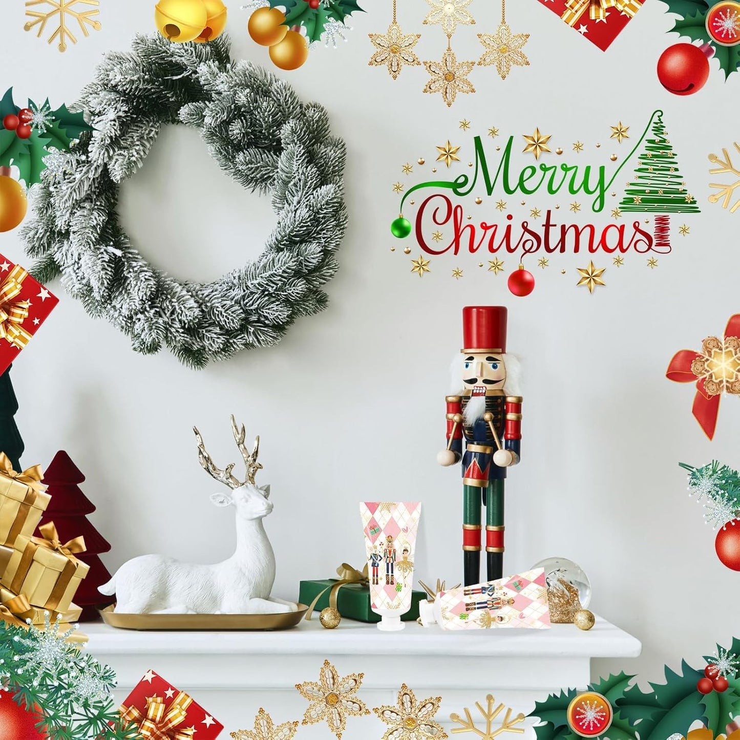 50 Pcs Christmas Hand Cream Set - Travel Size Winter Scented Lotion for Women & Girls - Unique Stocking Stuffers (Nutcracker)