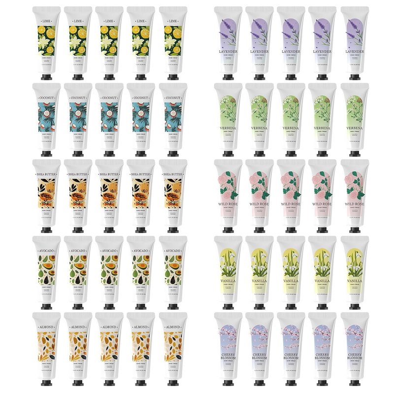 Green Canyon Spa Hand Lotion - Mini Travel Size Creams | 50 Pack Bachelorette Party Favors & Gifts for Women