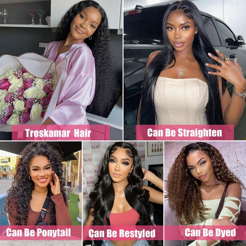Deep Wave Bundles Human Hair 20 Inch 12A Raw Indian Human Hair Single Bundle 100% Unprocessed Deep Wave Bundles Double Weft Deep Curly Weave for Black Women Natural Black Color