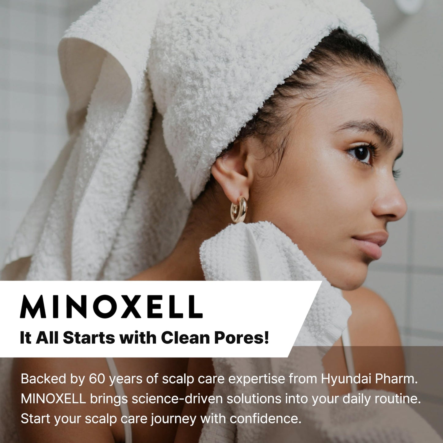 MINOXELL Korean Scalp Intensive Hair Growth Serum|Biotin & Panthenol Leave-In Ampoule for Hair Loss, Thinning Hair, Scalp Hydration & Strengthening (2.02 fl oz)