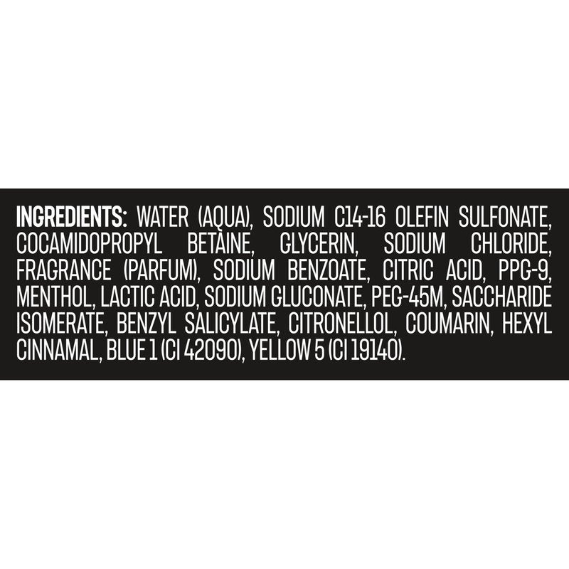 AXE Cool Ocean Men's Body Wash With Essential Oils 12H Refreshing Scent Body Wash For Men, Clean and Fresh Scent 16 oz