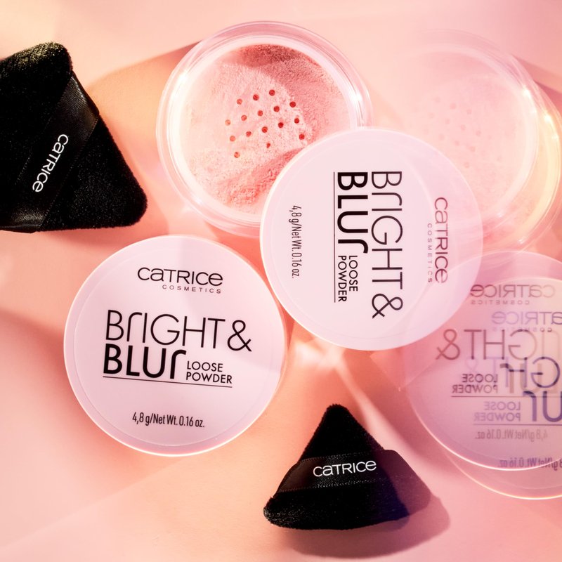 Catrice Bright & Blur Loose Powder | Lightweight, Instant Blur, Soft Matte Finish | Vegan & Cruelty Free (010 | Soft Pink)