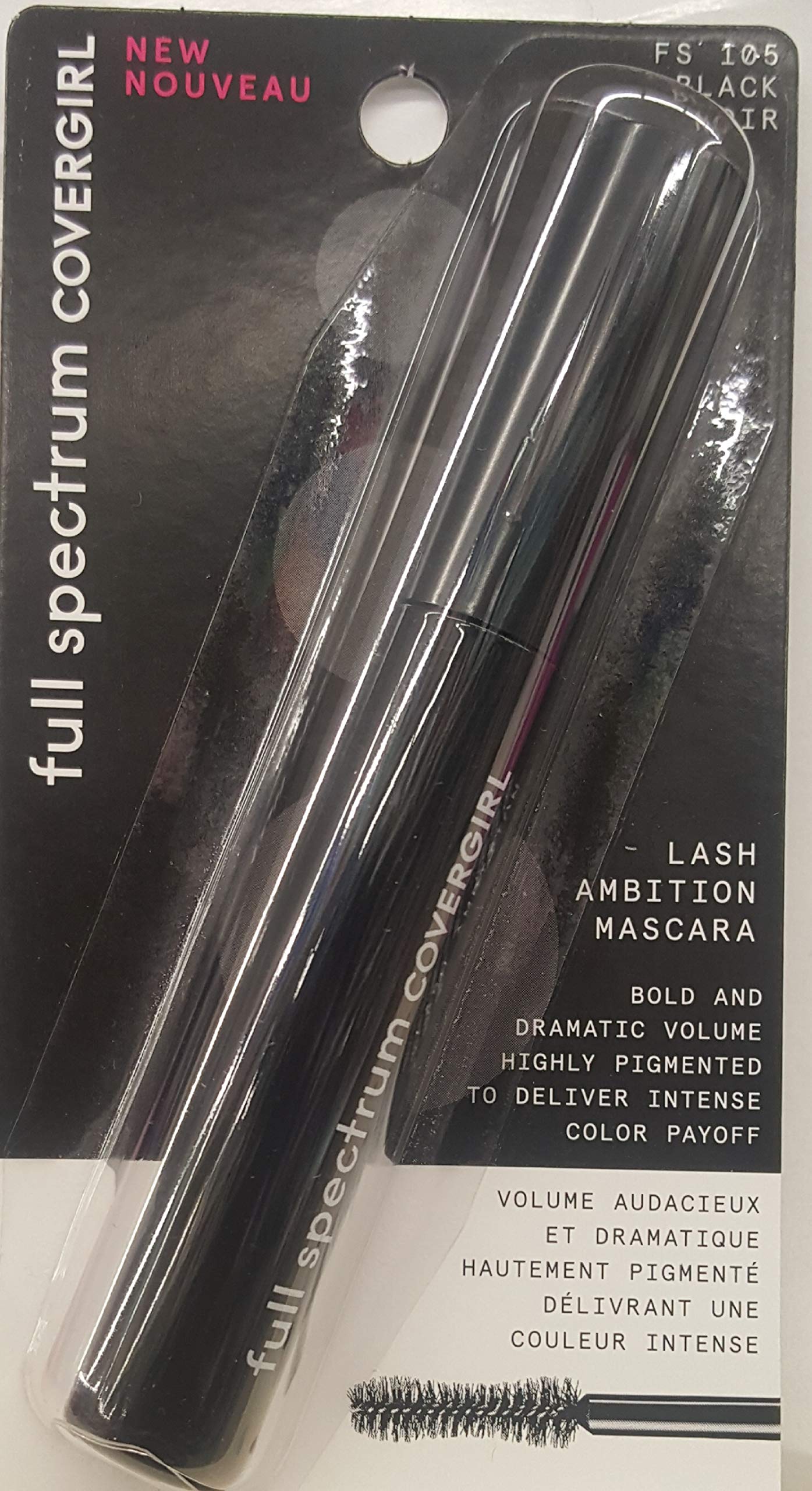 COVERGIRL Full Spectrum Lash Ambition Mascara, Very Black, 0.3 Fluid Ounce