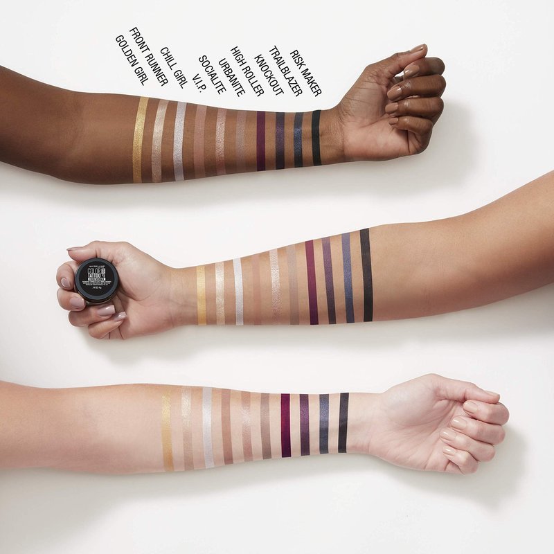 Maybelline New York Color Tattooup to 24Hr Longwear Waterproof Fade Crease Resistant Blendable Cream Eyeshadow Pots Makeup, Urbanite, 0.14 oz