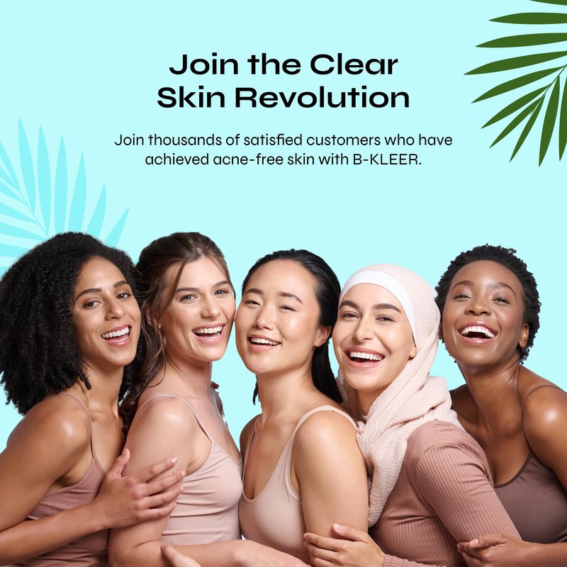 A-Cute Derm B-Kleer Cleansing Gel Acne Cleanser that Purify and Protect Your Skin from Clogged Pores for All Skin Types (8oz)