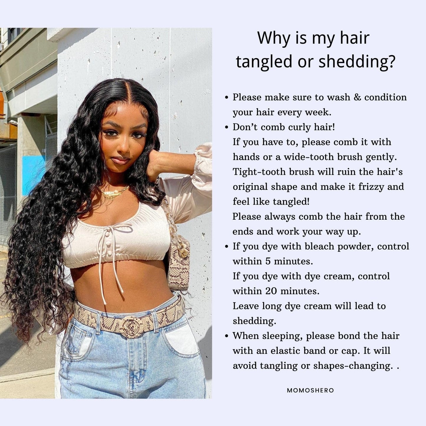 MOMOSHERO HD Transparent Lace Deep Wave Closure, 10" Natural Black, 5x5 Inch, Pre-Plucked, Unprocessed Brazilian Virgin Human Hair, 150% Density, Weave Installation