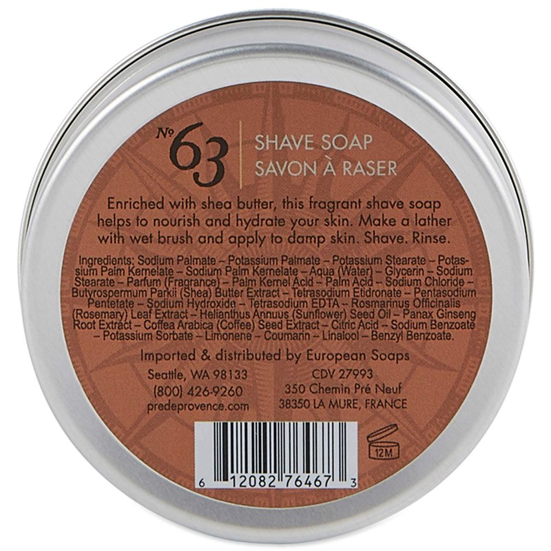 Pre de Provence No.63 Men's Collection, Shave Soap