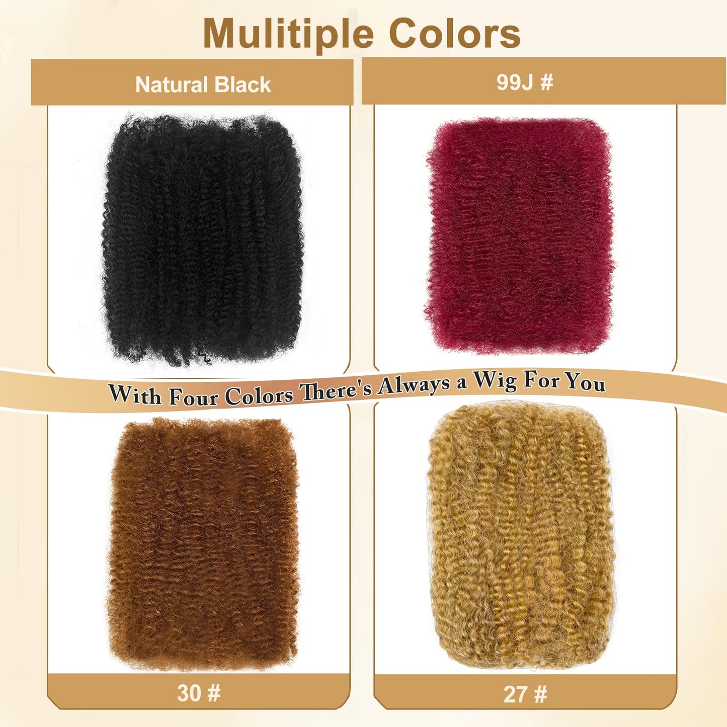 Afro Kinky-curly Human Hair Bulk for Twist 14 Inch Afro Kinkys Bulk Human Hair for Dreadlock Extensions Repair Locs Natural Black Spring Twist Braiding for Locs 40 Gram/Bundles