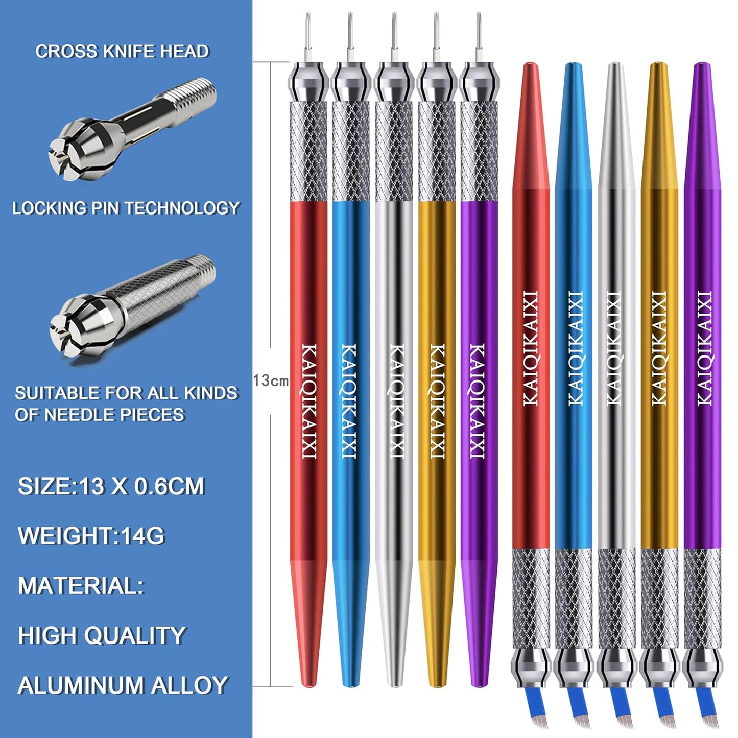 Microblading Pens Set - 20 Waterproof Tattoo Eyebrow Pens for Marking, Filling & Outlining | Perfect for Precision Brows