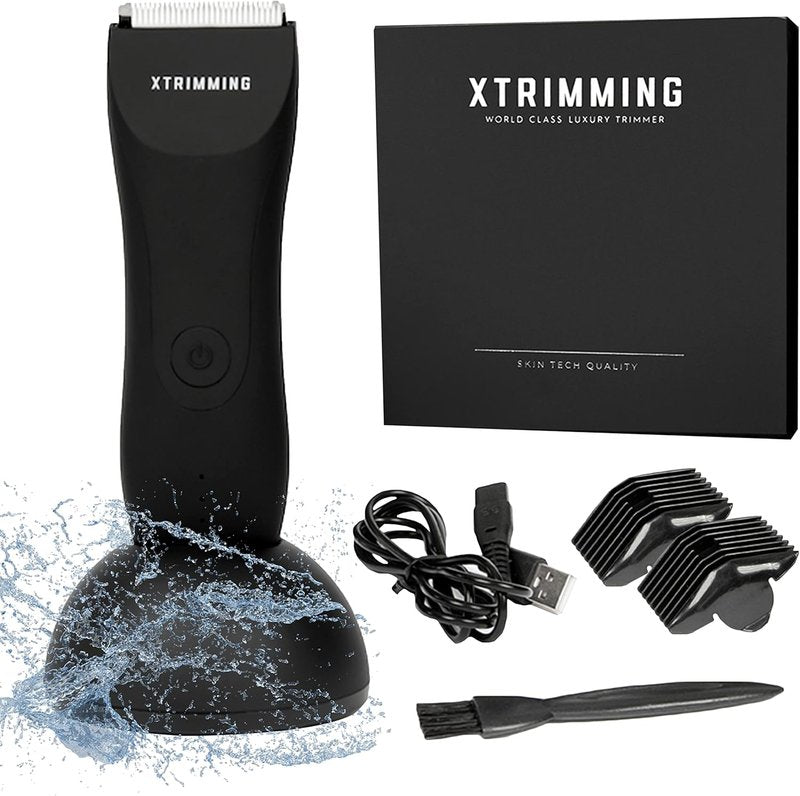 Men's Body Hair Trimmer - Personal Groomer for Smooth Shaving | Waterproof Design, Ergonomic Grip