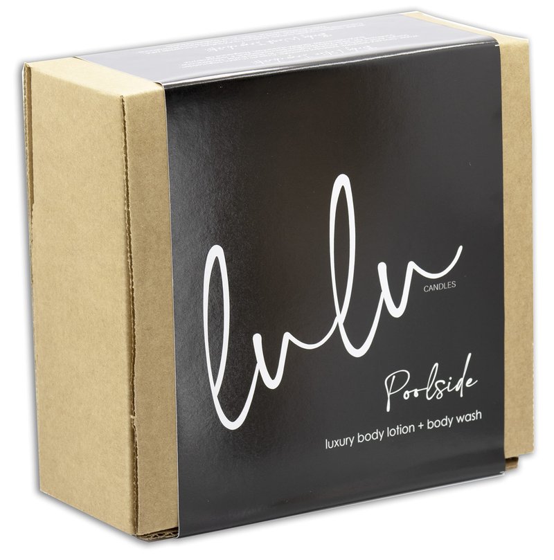 Lulu Candles, Jasmine, Oud & Sandalwood, Revitalizing Body Wash & Nourishing Body Lotion, 2-Piece Set, Full Size - 16 Fl Oz.