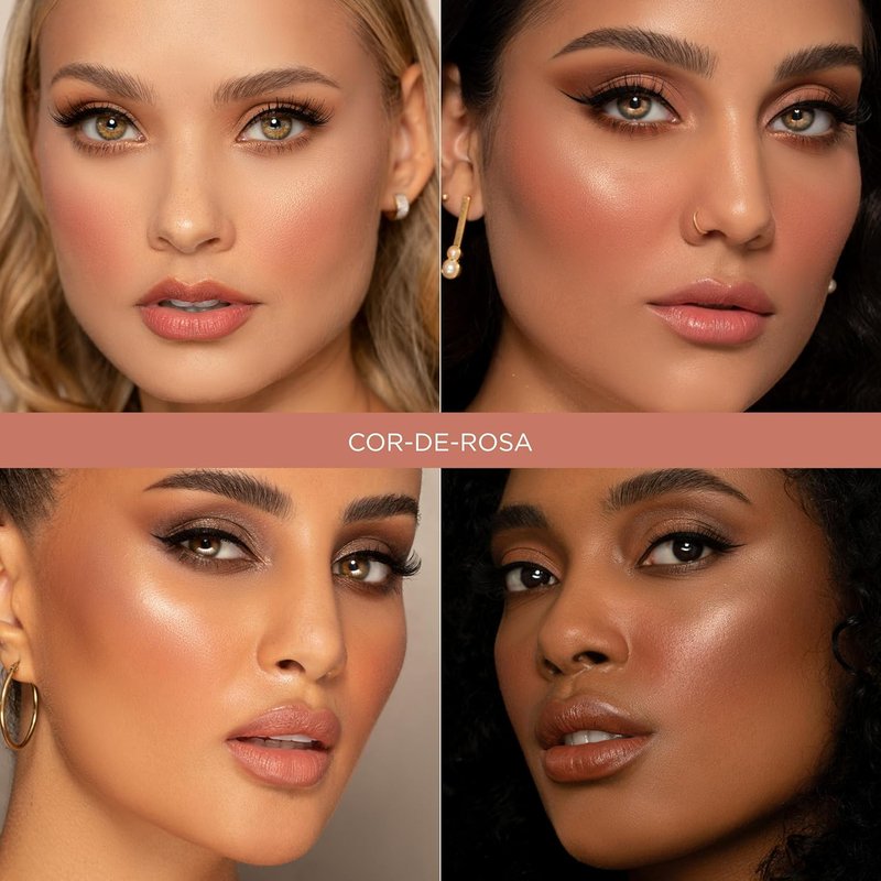 Sigma Beauty Flushed Neutral Matte Blush Palette - Long-Lasting Vegan Blush Powder | Cor-de-Rosa
