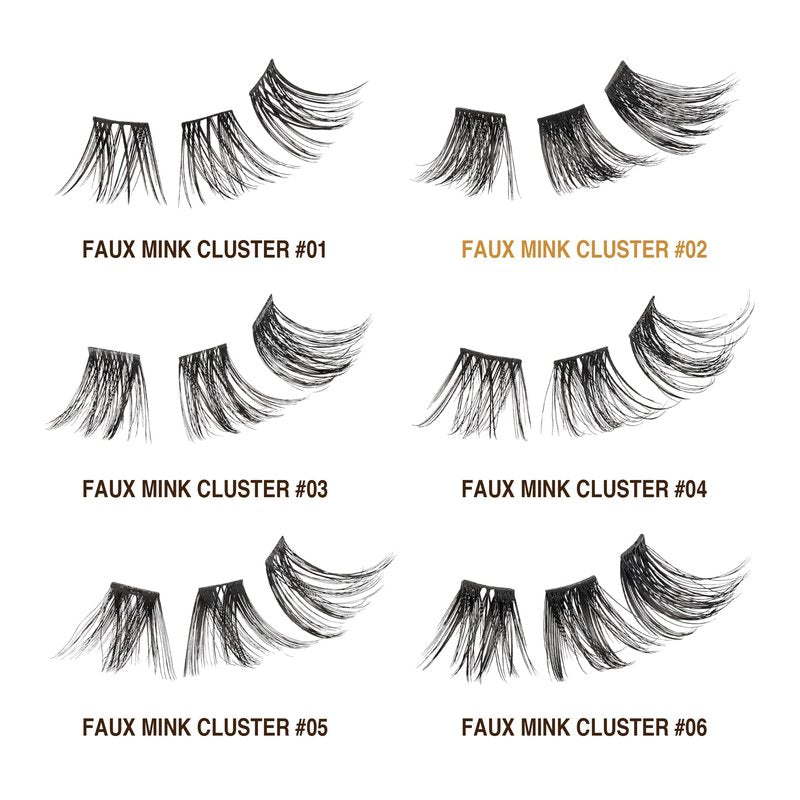 i•ENVY DIY Eyelash Extension 3D Extended - Featherlight Synthetic Reusable Artificial Eyelashes Multipack Lash Clusters
