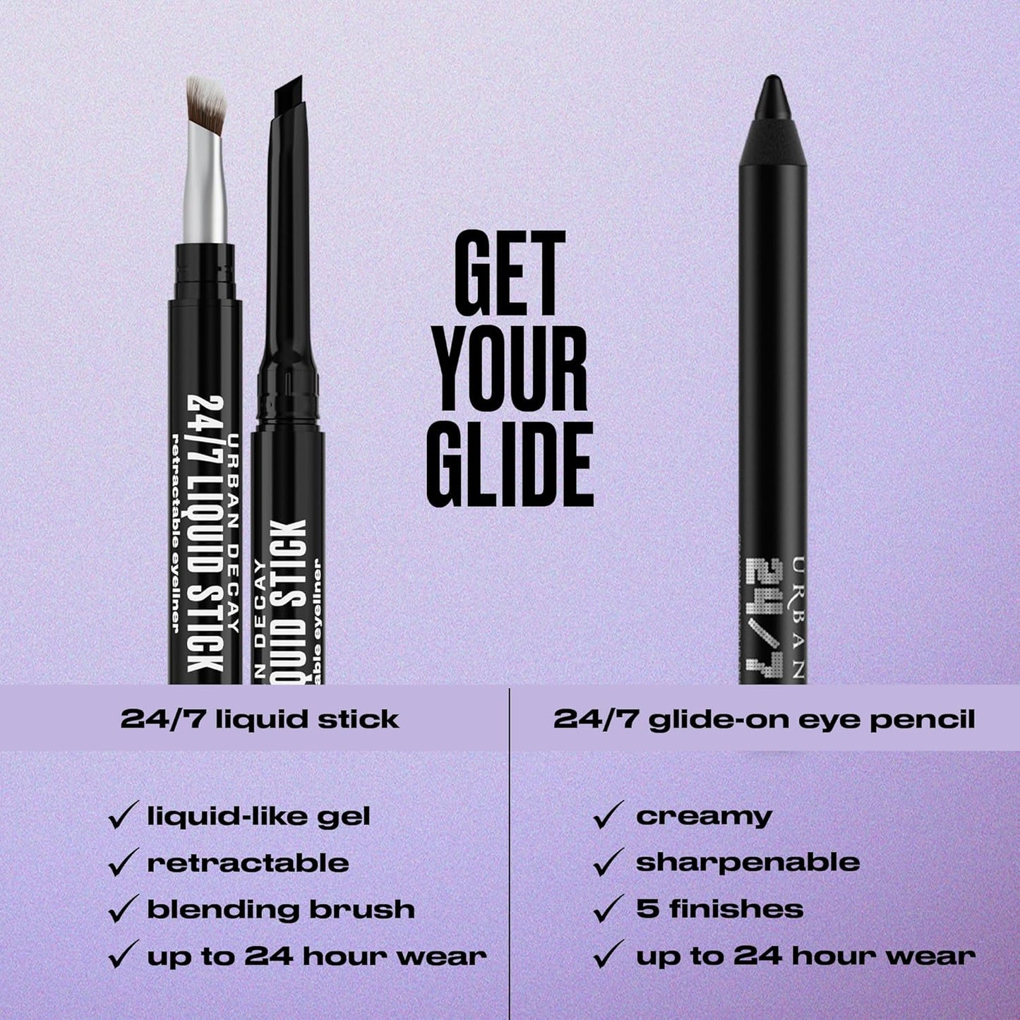 Urban Decay 24/7 Glide-On Waterproof Eyeliner Pencil - Smudge-Proof, Long-Lasting Color with Vitamin E & Jojoba Oil | 0.04 oz