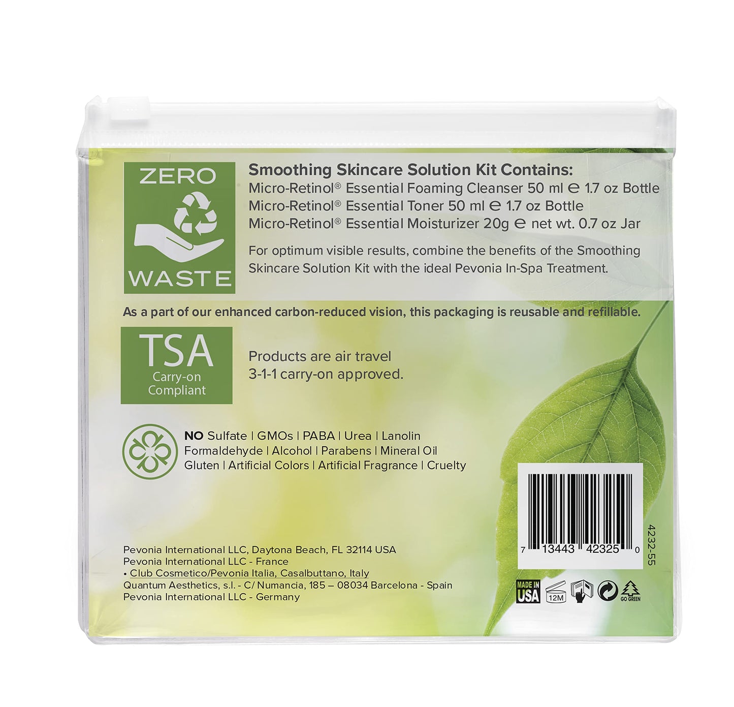 PEVONIA Micro-Retinol Trial Kit - Smoothing Skincare Solution, 11.68 fl. oz.