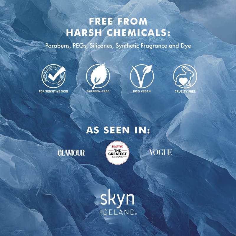 Skyn ICELAND Hydro Cool Firming Under Eye Patches, Instant Cooling for Puffy, Tired Eyes with Peptides and Coenzyme Q10, 10 Minute Treatment, Vegan, All Skin Types, 8 Pairs
