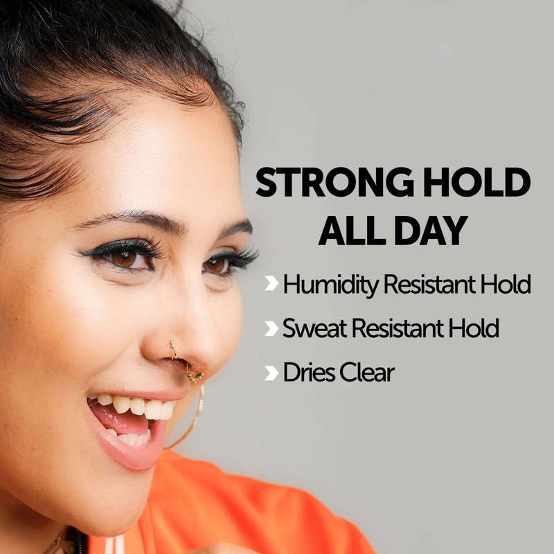 got2b Glued 2-in-1 Brow & Edge Gel, Strong Hold, Clear Finish