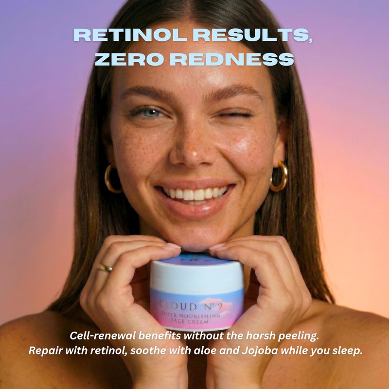 Sky Bliss Peptides | Retinol | Hyaluronic Acid | Vitamin C & E | Aloe Vera | Jojoba Oil | face moisturizer Cloud 9 Nourishing Cream