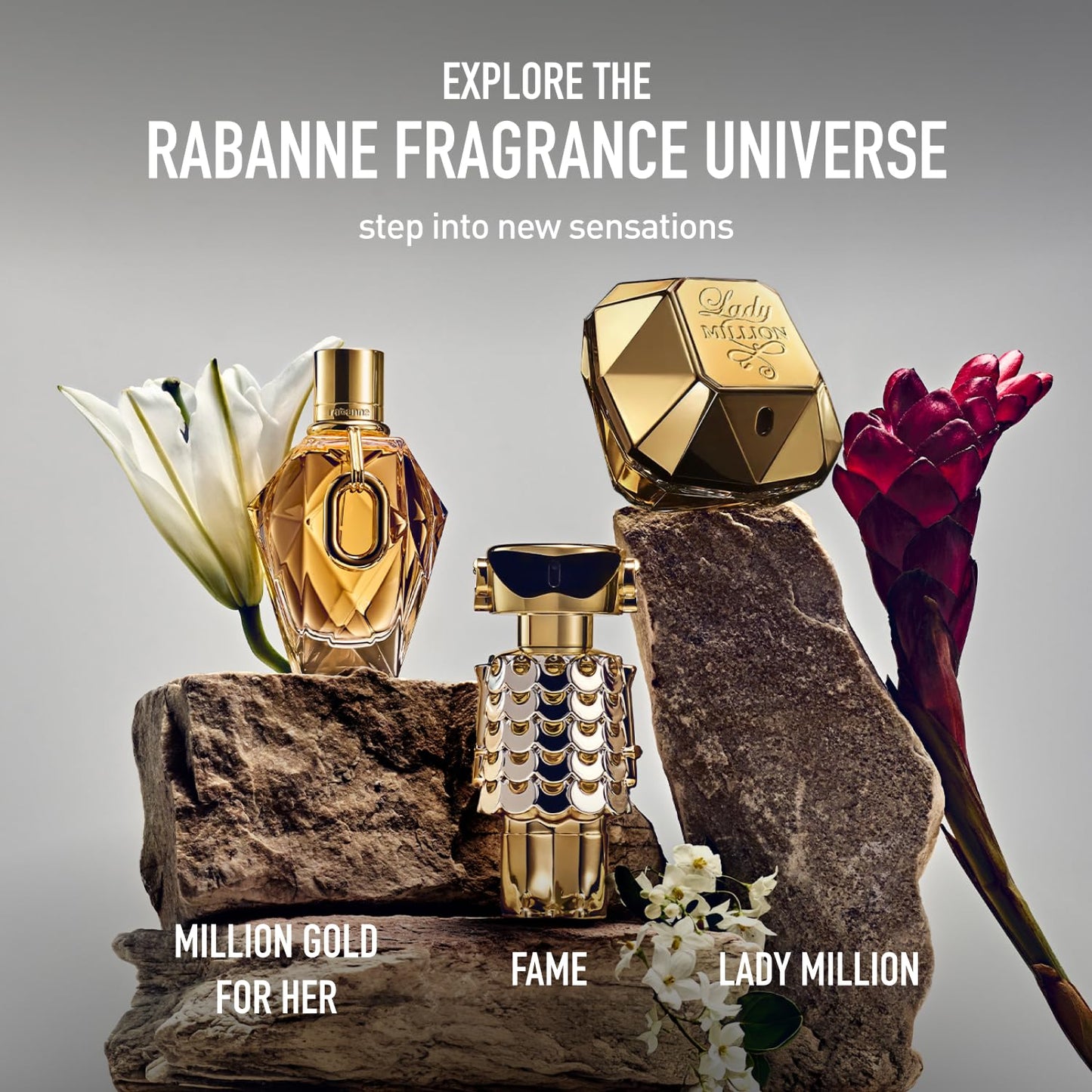 Rabanne Fame Eau de Parfum for Women - Fruity Floral Luxury Perfume with Mango, Jasmine & Incense - Long Lasting Refillable French Designer Fragrance Spray from Grasse, 2.7 oz