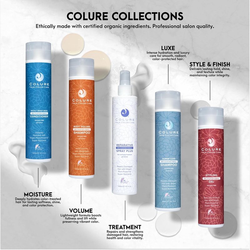 COLURE Leave-In Spray Plus - pH Balancing Detangler & Color Protection | 10 Fl Oz