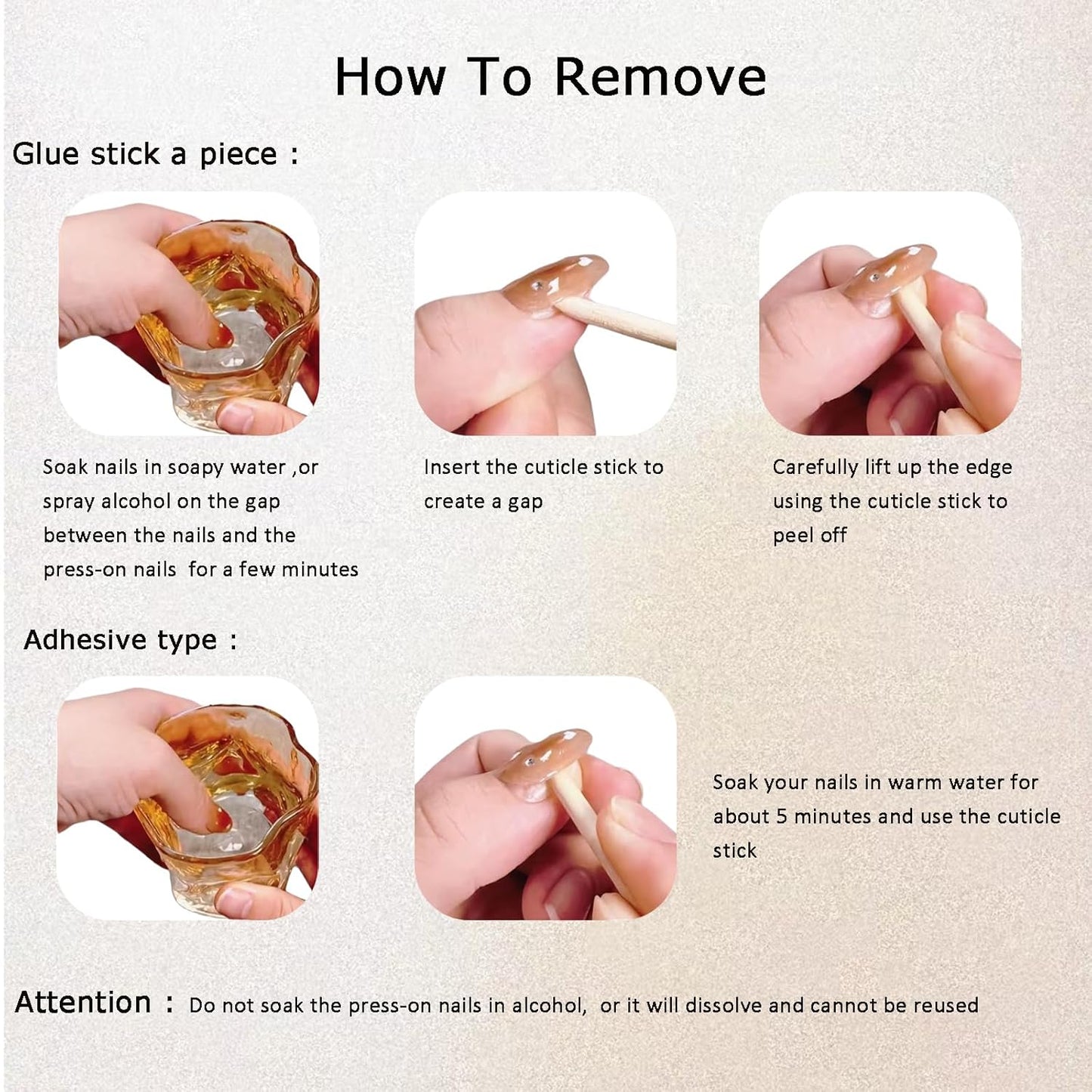 Nude Leopard Handmade Press-On Nails Set - Medium Almond Shape, 10 Pcs with Glue