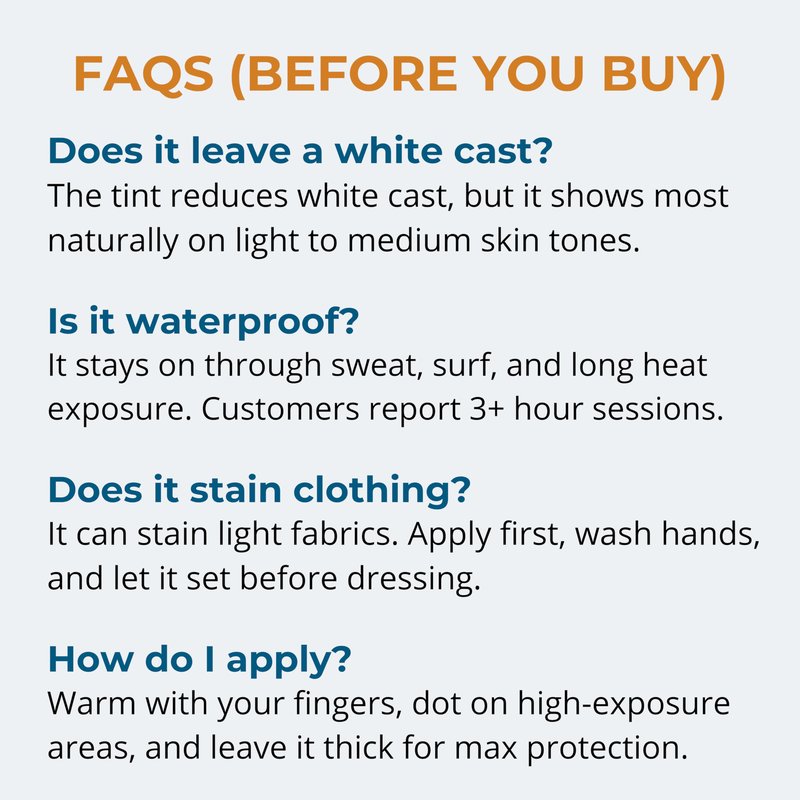Waxhead Tinted Reef-Safe Mineral Sunscreen SPF 30 Zinc Oxide, Tint Zinc Face Sunscreen for Surfing & Swimming, Zinc Paste Sunblock for Nose & Face, Matte Finish, Travel Size 2 oz Tin