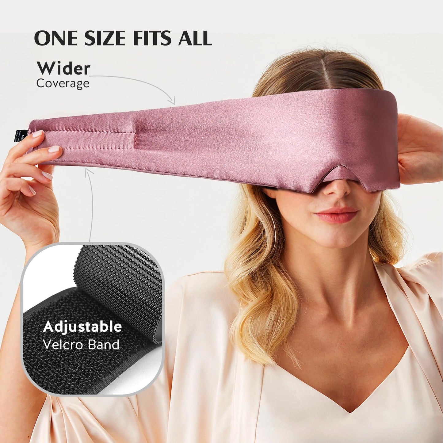 YFONG 1 pack silk bonnet+1 pack silk sleep mask