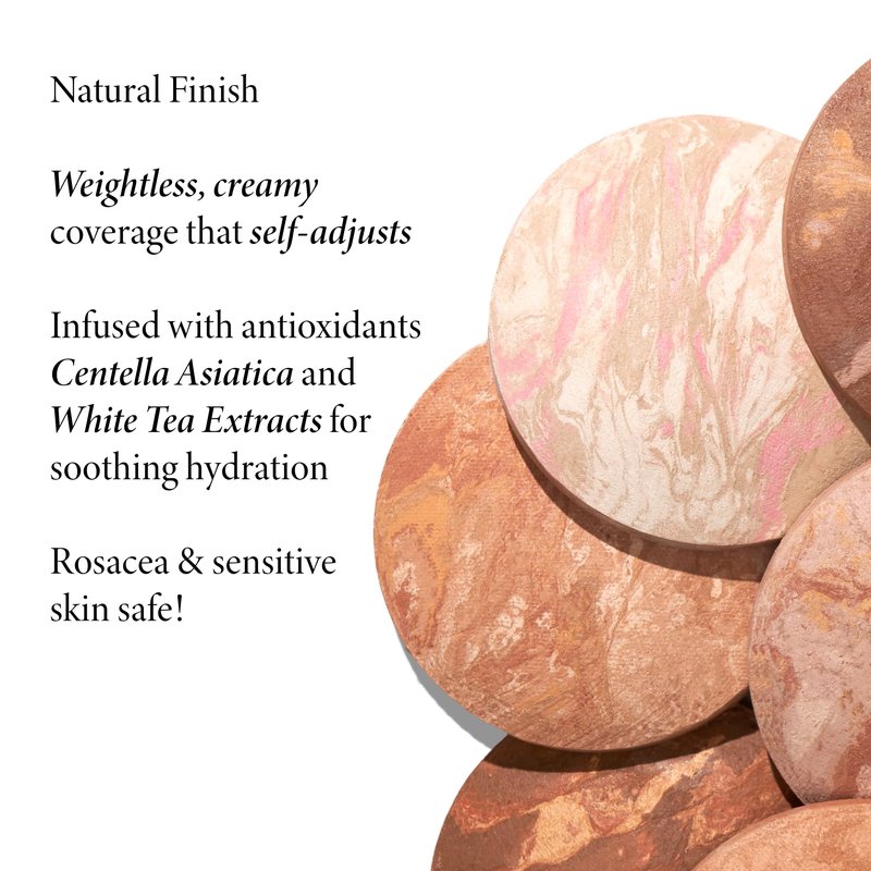 LAURA GELLER NEW YORK Marble Magic Kit: Baked Balance-n-Brighten Powder Foundation, Tan + Baked Blush-n-Brighten, Pink Buttercream + Italian Marble Lipstick, Berry Vanilla