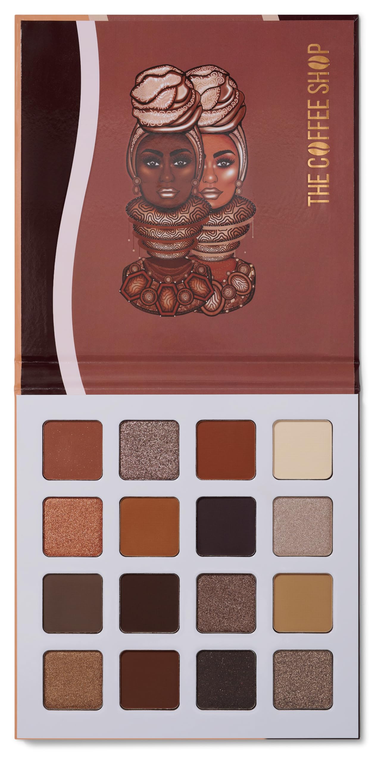 Juvia's Place Coffee Shop Eyeshadow Palette - 16 Pan Buttery Eye Makeup