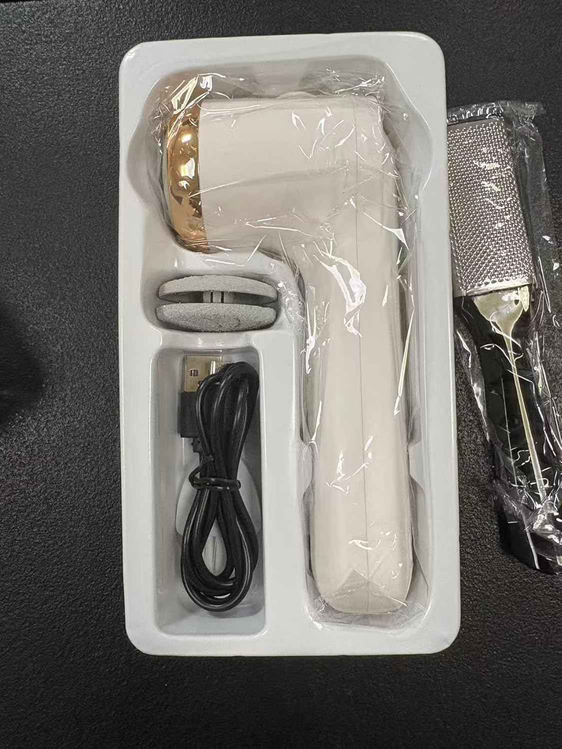 Rechargeable Electric Foot Callus Remover - Professional Pedicure Tool with LCD Display, Waterproof & 2-Speed for Smooth Feet
