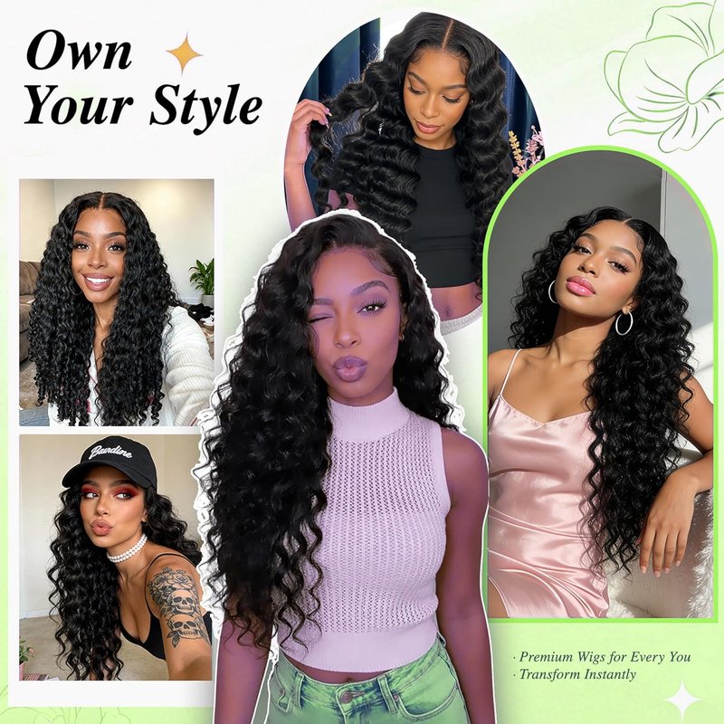Burmese Curly Bundles - 16 Inch Water Wave Human Hair | 100% Unprocessed Brazilian Virgin Hair for Women, Natural Black