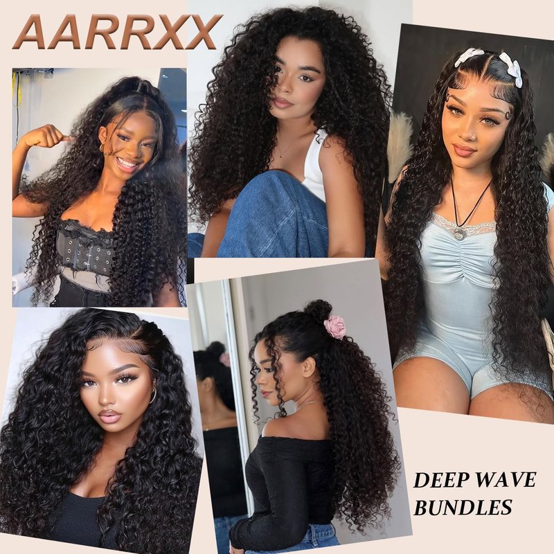 5x5 Deep Wave Lace Closure 100% Human Hair HD Transparent Invisible Lace Closure 12A Brazilian Virgin Remy Human Hair Frontal Closure Free Part Pre Plucked Natural Black 16 Inch