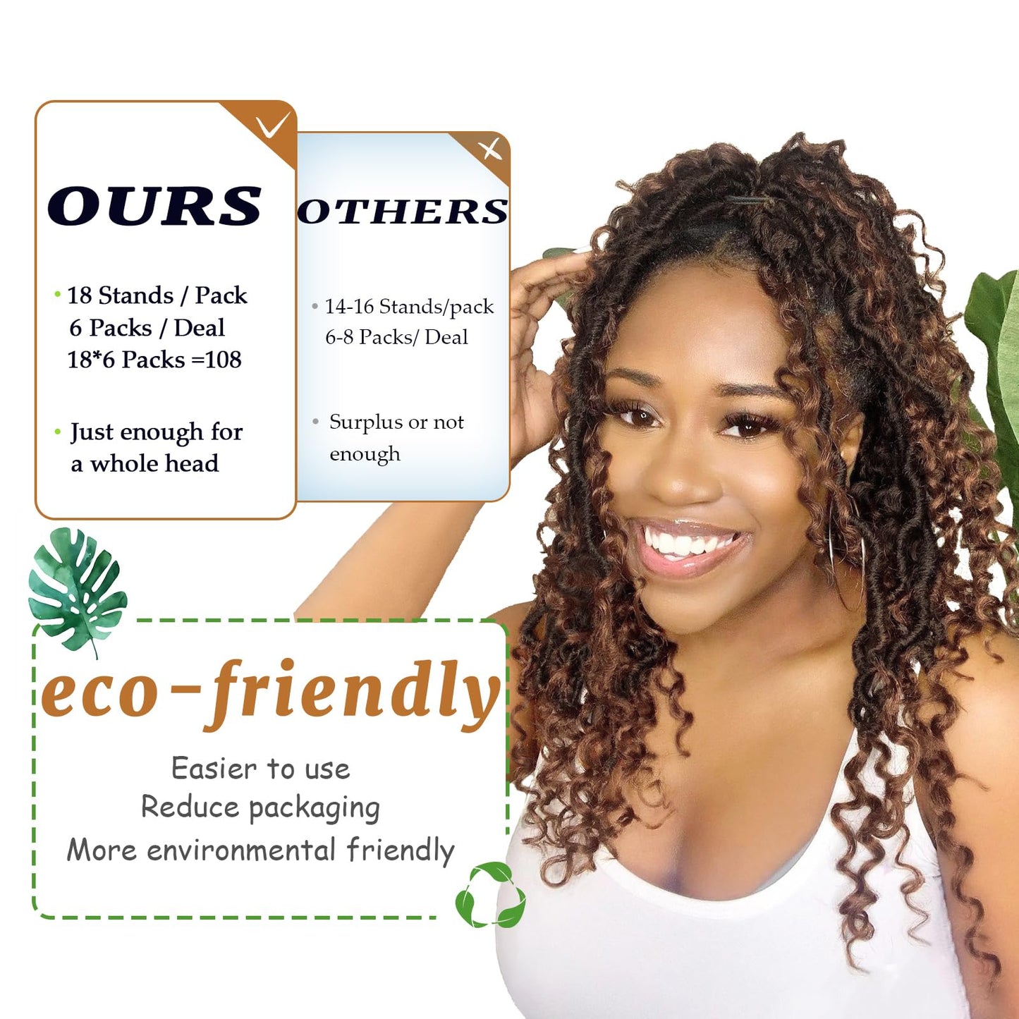 Forevery Goddess Locs Crochet Hair 12 Inch Faux Locs Crochet Hair for Black Women Pre looped 6 Packs Boho Crochet Locs with Curly Ends T1b/4/30