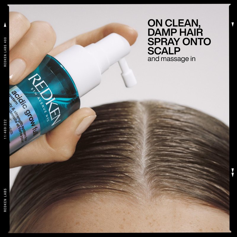 Redken Acidic Grow Full System Scalp & Hair Serum - Lightweight Leave-In Treatment for Rebalanced, Healthy-Looking Scalp and Fuller, Thicker Hair, With Azelaic Acid, 1.5 Fl Oz