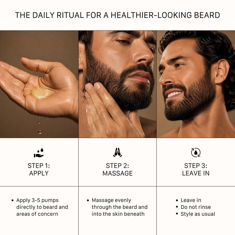 Densifying Beard Oil - Classic Scent | For Fuller Beard, 1 Fl Oz