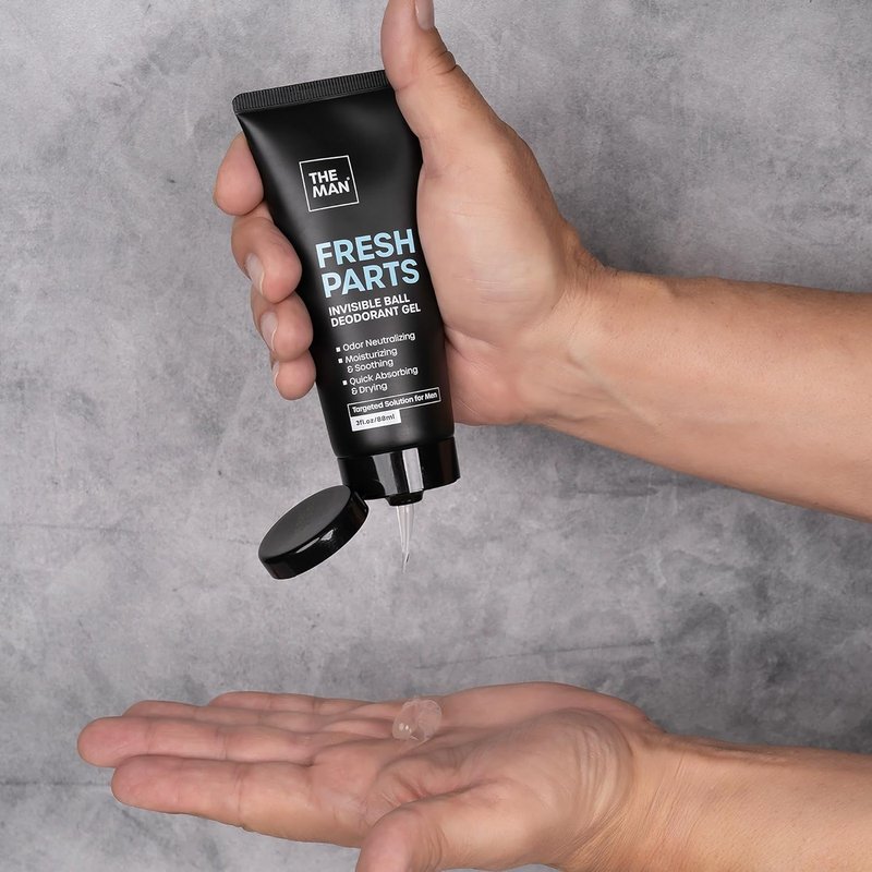 Invisible Ball Deodorant Gel for Men - Odor Control & Intimate Hygiene | Quick-Drying, Non-Sticky Formula (3 fl. oz)