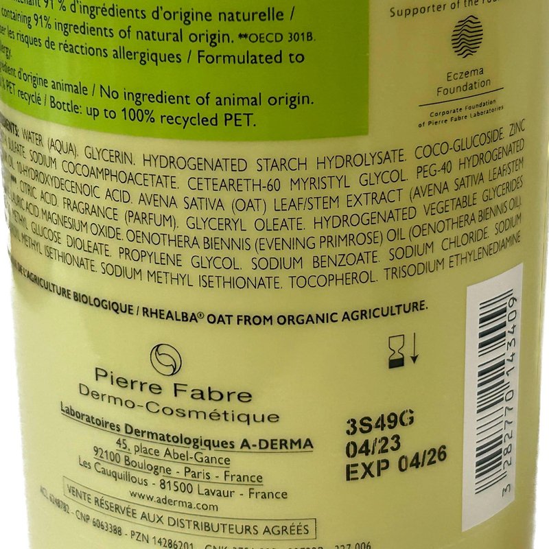 A-derma Exomega Cleansing Oil 750ml