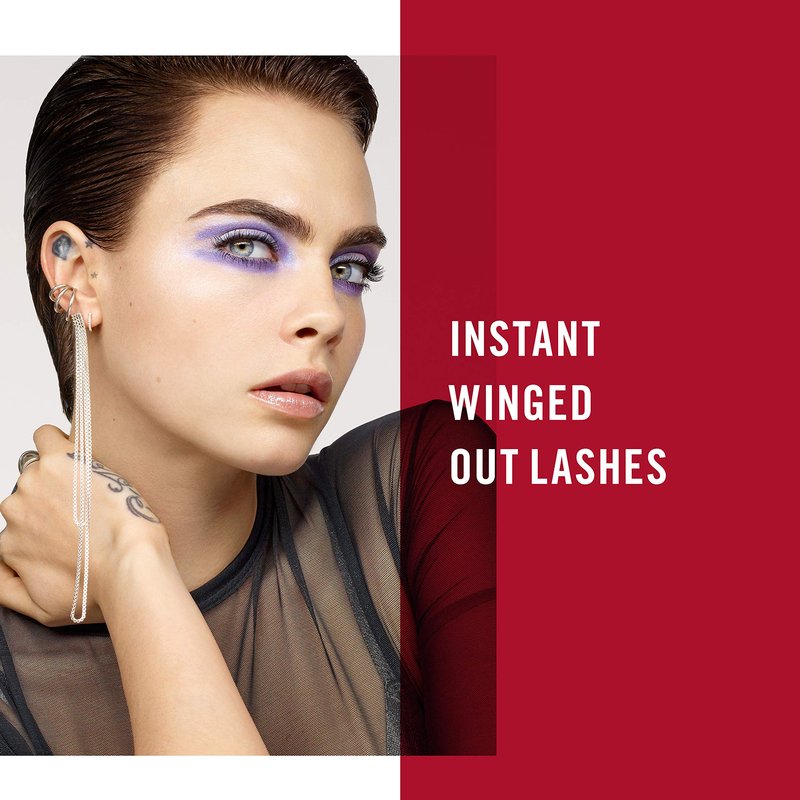 Rimmel Wow Wings Mascara, Long-Wearing, Volumizing, Smudge-Proo, 003, Extreme Black, 0.4oz