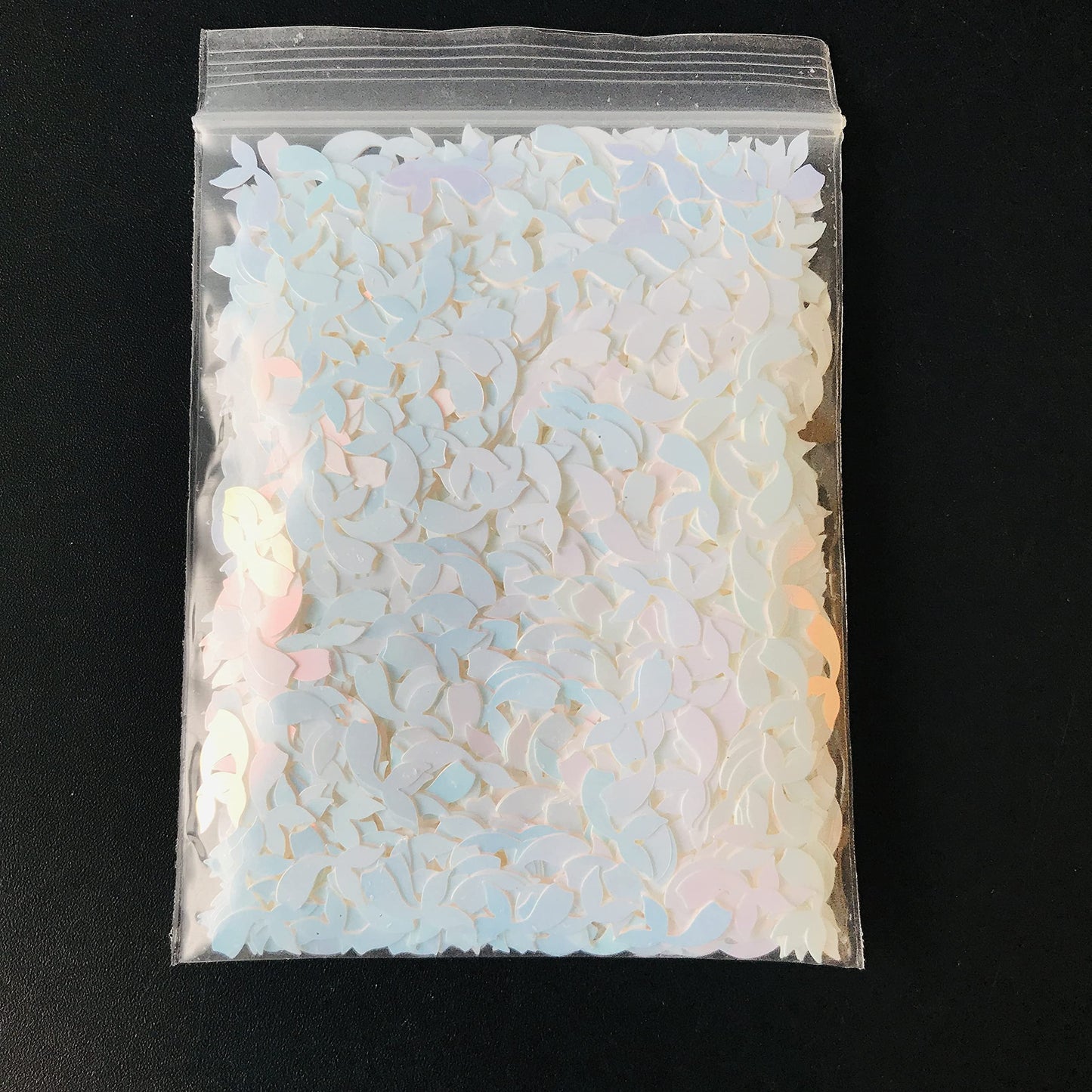 PrettyG 10 Grams/Pack - Tail Shape Glitter Sequins - Festival Rave Beauty Makeup Face Body Nail Art Decoration C21R