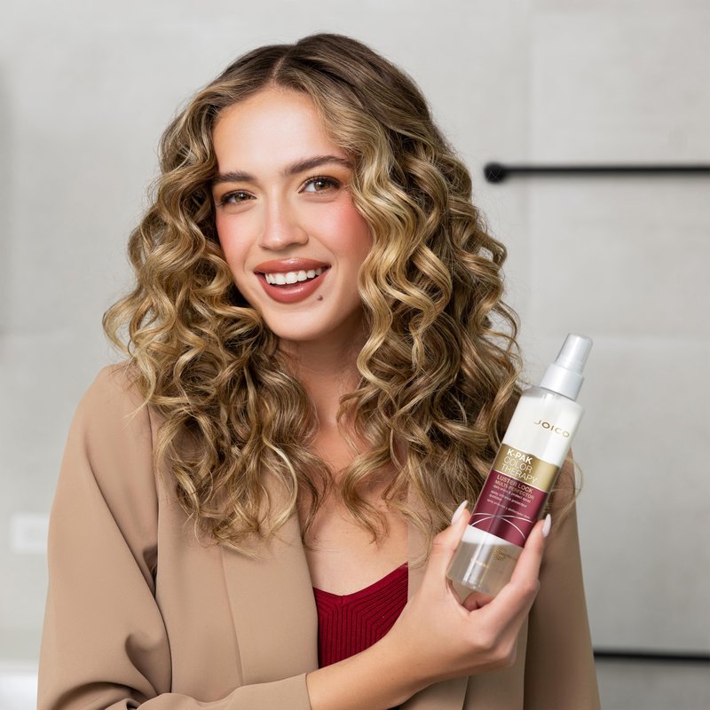 K-PAK Color Therapy Luster Lock Multi-Perfector Daily Shine & Protect Spray | For Color-Treated Hair | Instantly Detangle | Control Frizz | Boost Shine | With African Maketti & Argan Oil | 1.7 Fl Oz