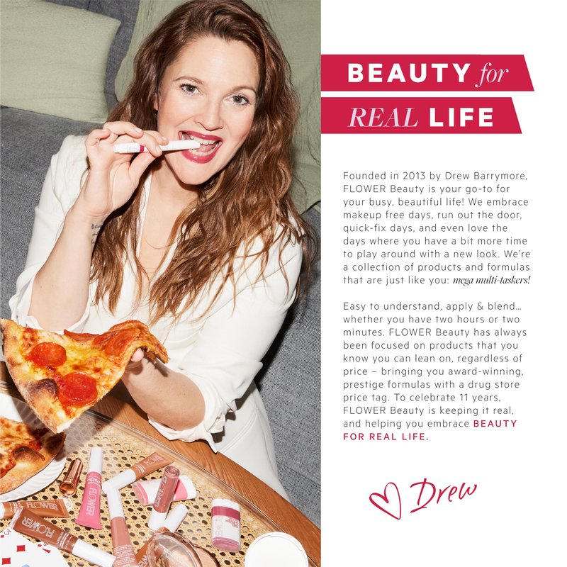 FLOWER BEAUTY By Drew Barrymore Scribble Stick Lip Liner + Eyeliner - Smooth Application + Blendable - 2-in-1 Lip + Eye Liner (Caramel)