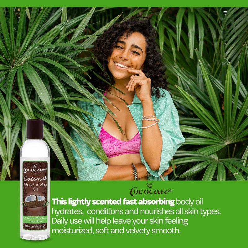 Cococare Coconut Moisturizing Oil 8.5 Ounce (260ml) (Pack of 3)