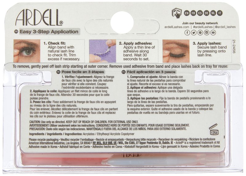 Andrea Strip Lashes, Accent Lash #301, (61301) 1 Pair (Pack of 4)