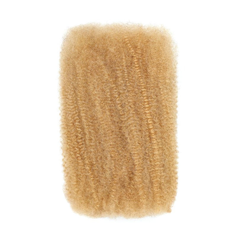 Afro Kinkys Bulk Human Hair for Dreadlocks Extensions Repair Lose,Twists,Braids 1B 4C Afro Kinky Curly Human Hair No Short Hair 50g/Pack 1B 18 Inch